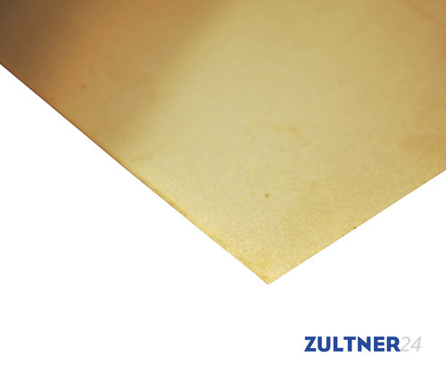 Bronze sheet CW452K (CuSn6) 0,5x300x2000 mm EN1652 HV160-210 cold rolled