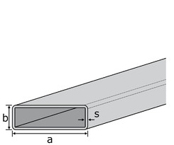 1.4301 Deko- Pravokotna cev 40x20x1,5 mm VF-varjeno brušeno dolžina 6 m + zaščitni ovoj